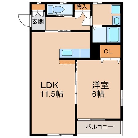 ディアコートの物件間取画像